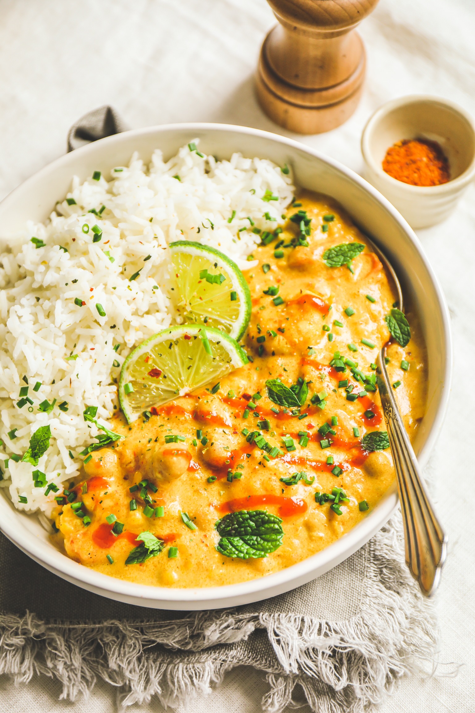 Curry De Crevettes Au Lait Ribot Crème De Coco Et Riz Basmati